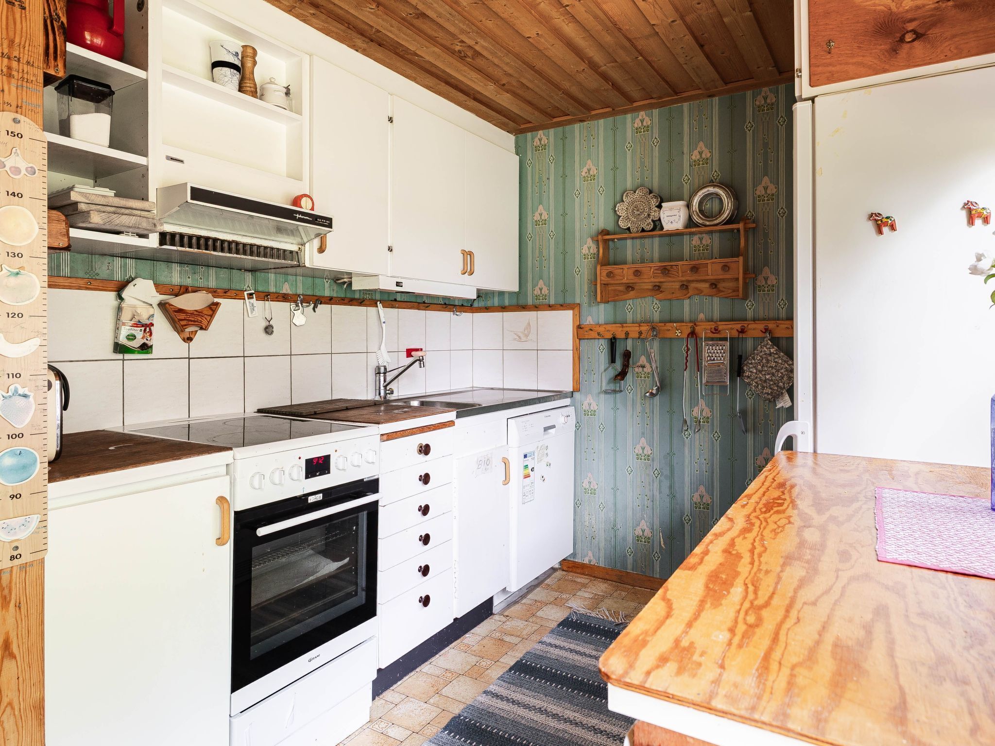 Refrigerador, microondas, horno y lavavajillas 