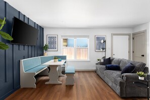 Living area - Posh & Serene 2BR w Private Patio (Austin)