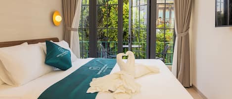 In-room safe, blackout curtains, iron/ironing board, free WiFi