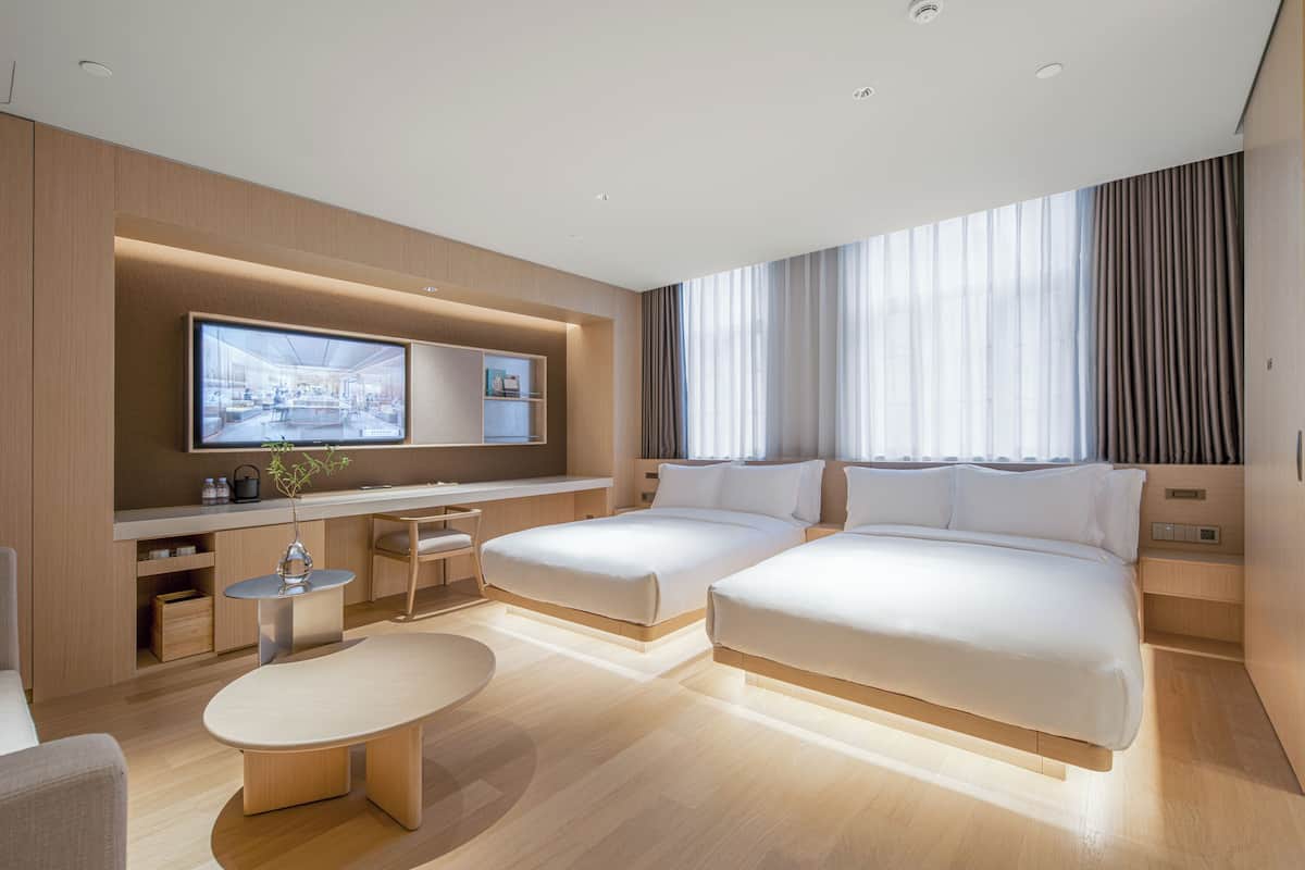 Superior Twin Room, 2 Double Beds, Non Smoking | Laptop workspace, blackout curtains, free WiFi