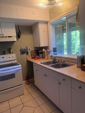 Frigorífico, horno, placa de cocina y cafetera o tetera