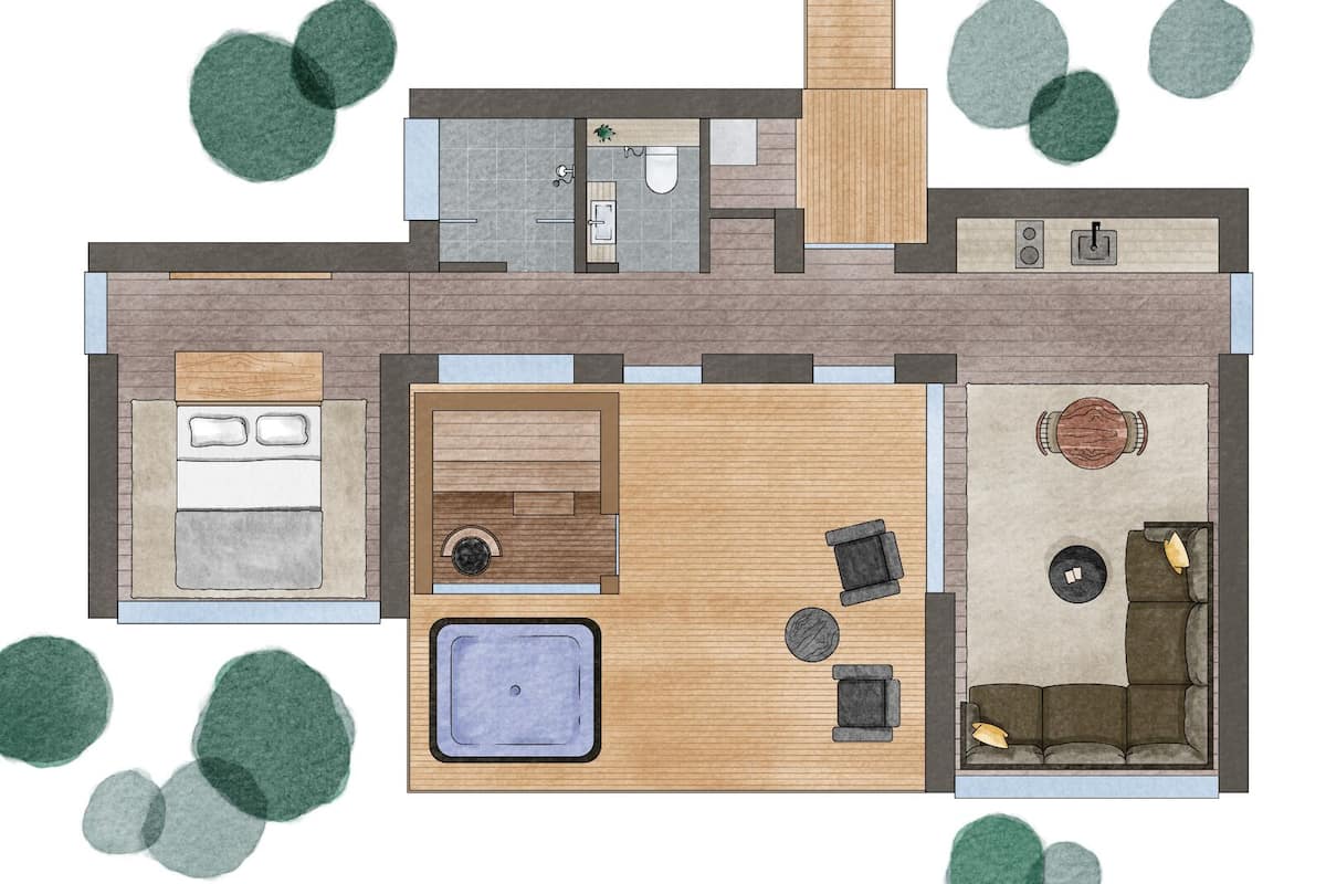 Villa Deluxe, vue fleuve