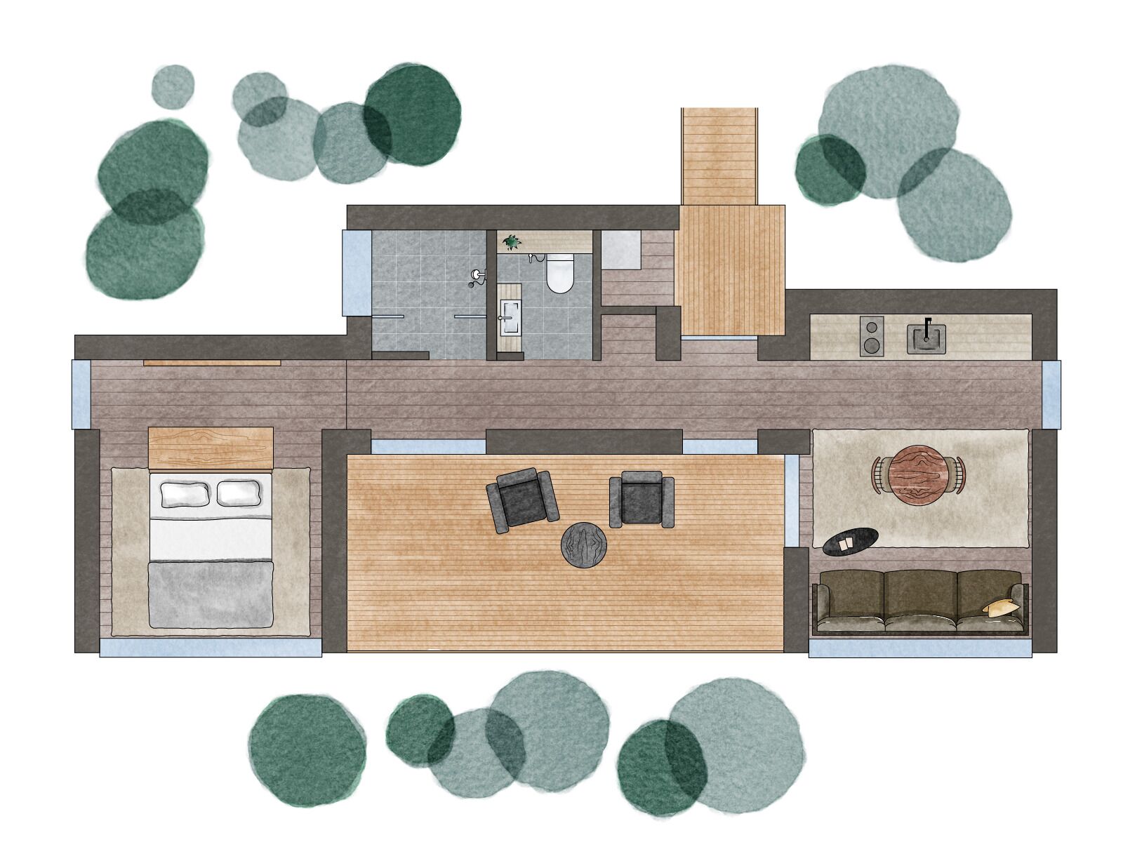 Villa Standard, vue jardin