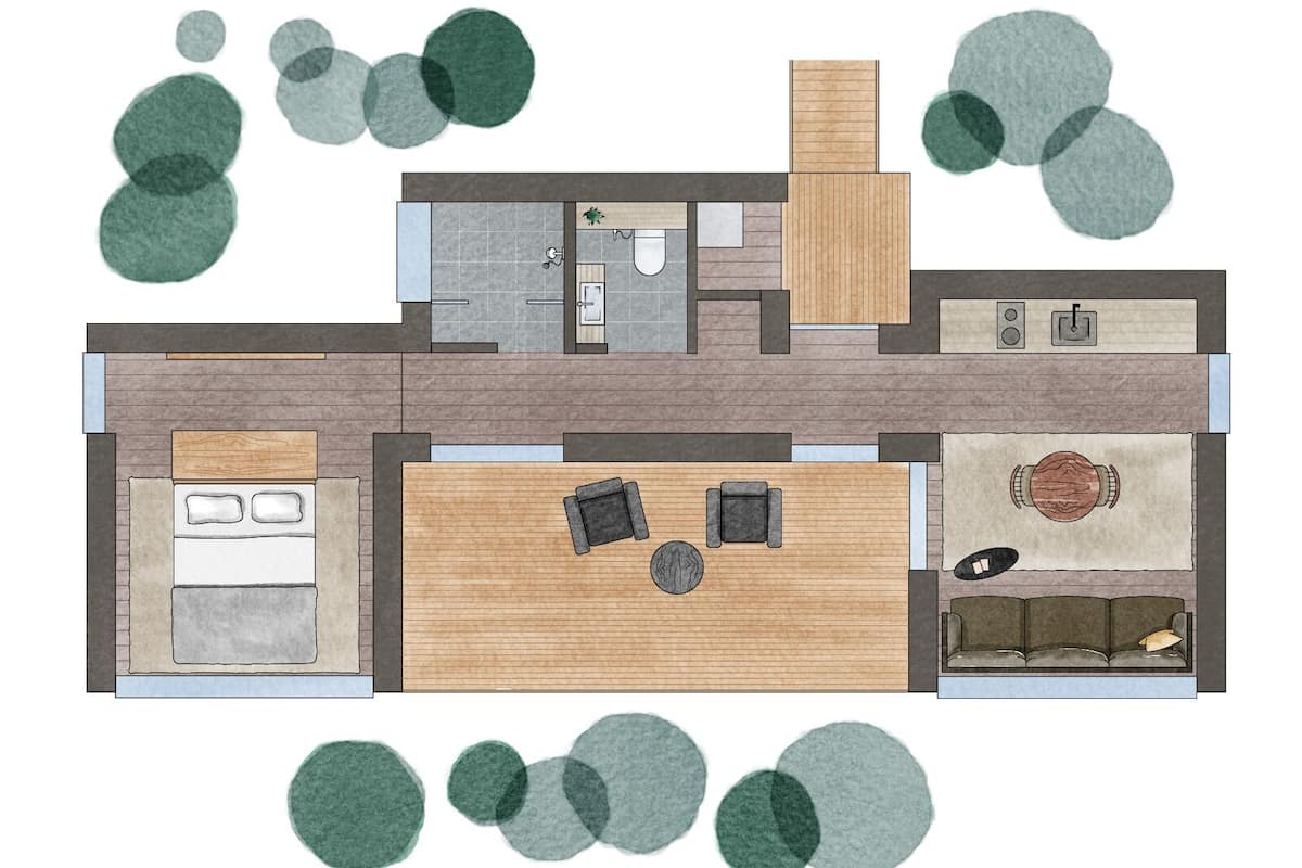 Villa Standard, vue jardin