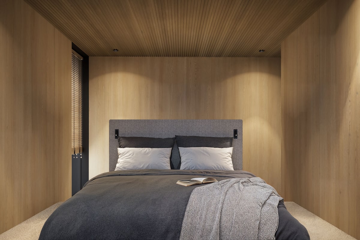 In-room safe, desk, laptop workspace, soundproofing