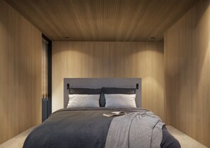 객실 내 금고, 책상, 노트북 작업 공간, 방음 설비