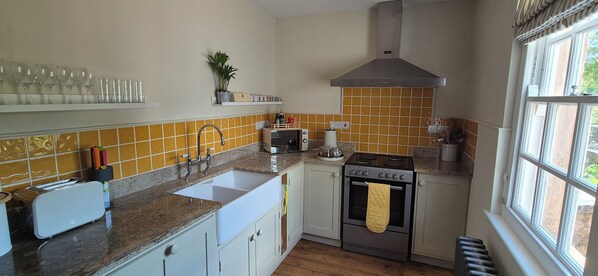 Microwave, oven, stovetop, dishwasher