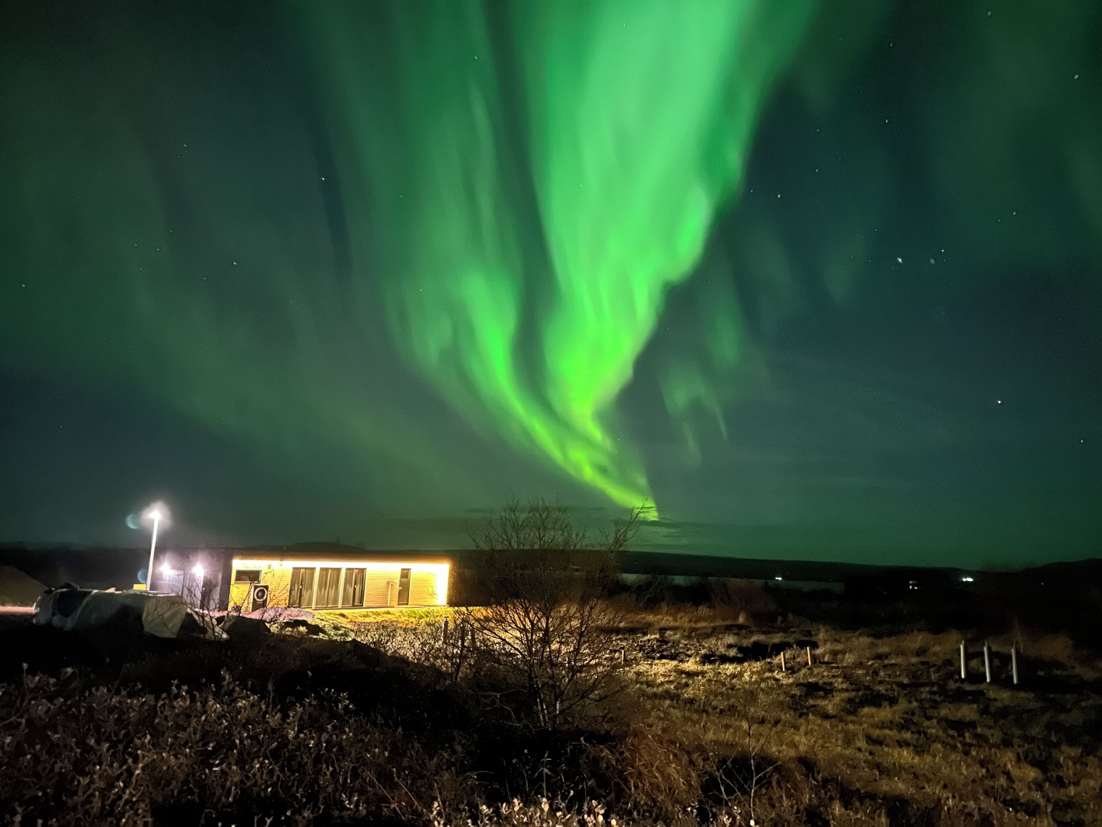 Nordic lights above the cottage 12.10.25