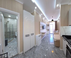 1 sovrum, strykjärn/strykbräda, gratis wi-fi och sängkläder