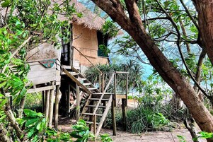 华丽平房, 阳台, 海景