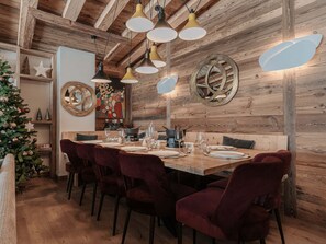 Dining - Cozy penthouse with 4 bedrooms at the foot of the slopes (Val-d'Isère)