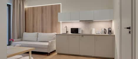 Appartamento Classic, 1 camera da letto | Area soggiorno | TV LCD 40 pollici con canali via cavo