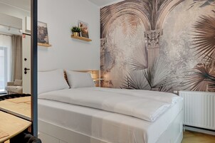 Studiosvit Comfort | Strykjärn/strykbräda, gratis wi-fi och sängkläder