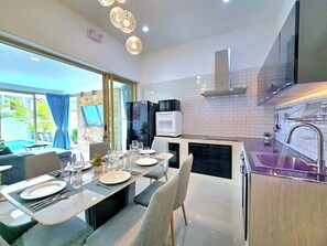 Villa, 3 Bedrooms, Accessible, Smoking | Dining room - Lux Sila Pool Villa 3 Bedrooms 4 Beds (Koh Samui)
