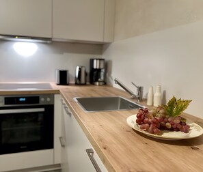 Fridge, oven, stovetop, dishwasher