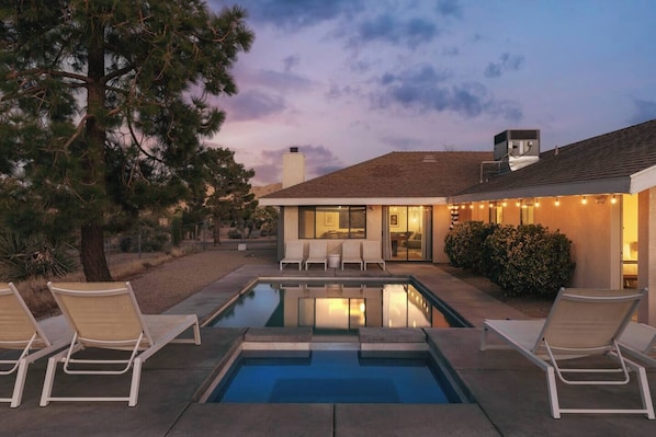 A heated pool