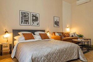 1 bedroom, iron/ironing board, bed sheets