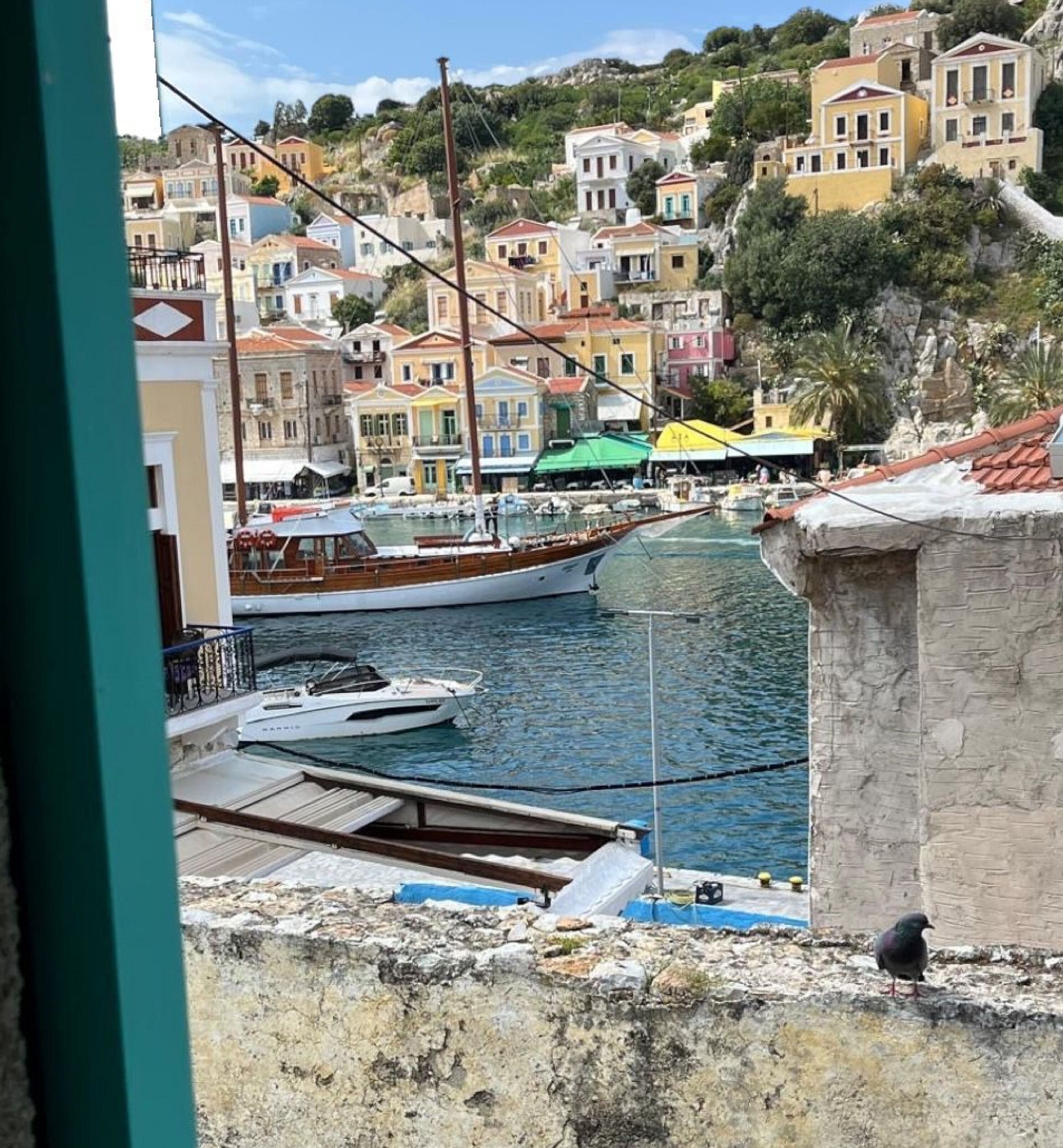 Blick von der Unterkunft