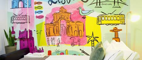 1 makuuhuone, silitysrauta/-lauta, vauvan matkasänky, Wi-Fi