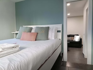 1 bedroom, iron/ironing board, travel crib, WiFi