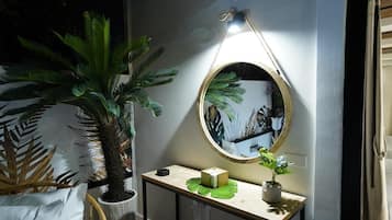 Double Room, Patio | Living area | TV
