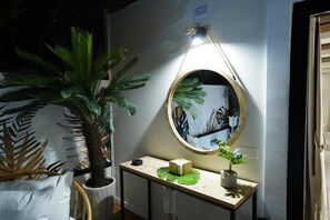 Double Room, Patio | Living area | TV
