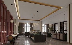 Free daily buffet breakfast