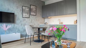 Appartamento Superior, vista città | Area soggiorno