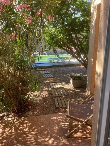 Spacious villa with private pool 150m from the beach – Calvi center