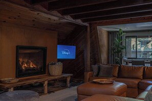 TV, fireplace, offices