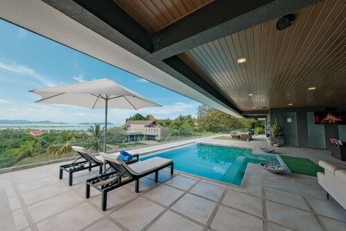 Aroha Seaview Villa In Nature - Private Pool