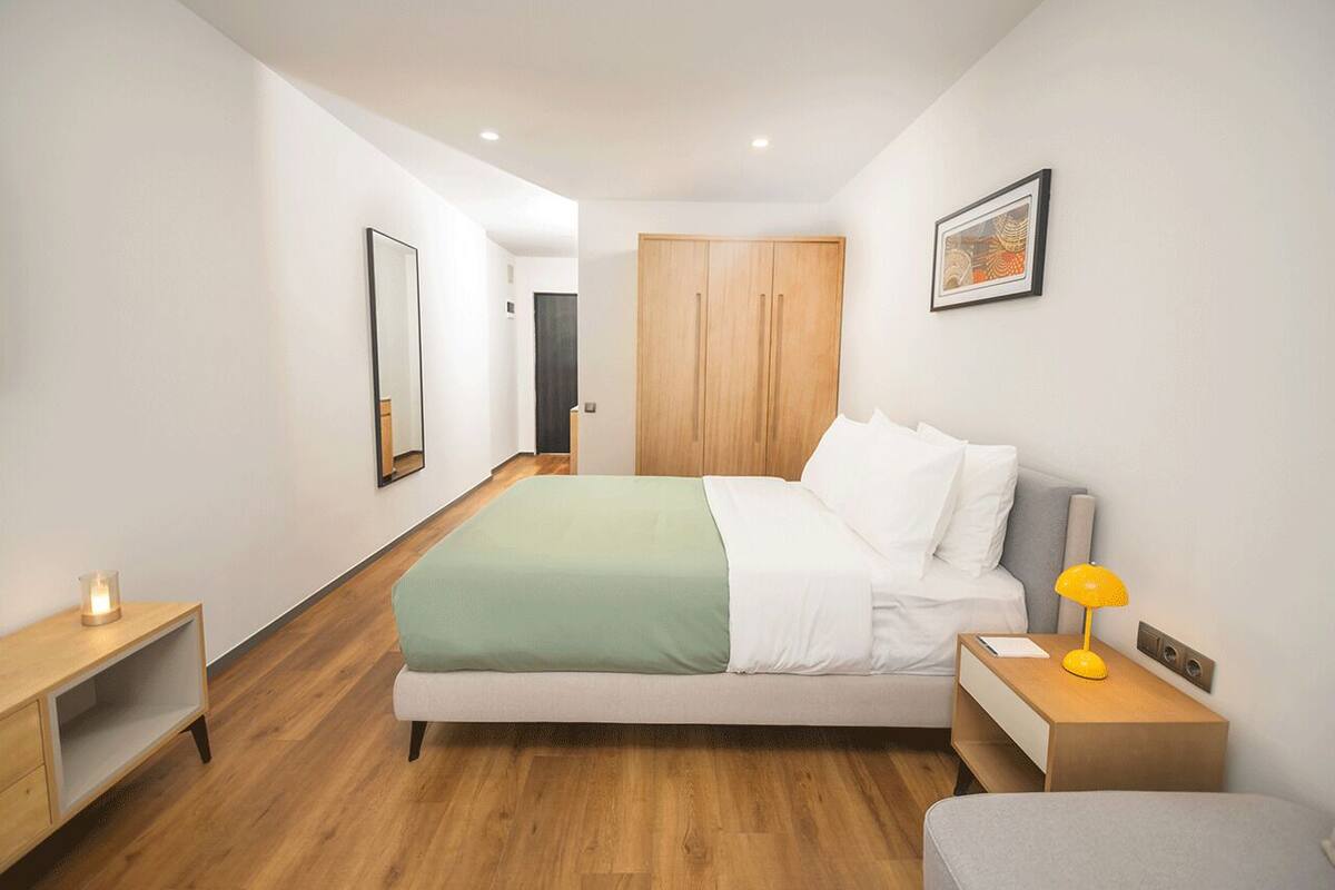 Studio, vue mer | Espace de travail pour ordinateur portable, chambres insonorisées