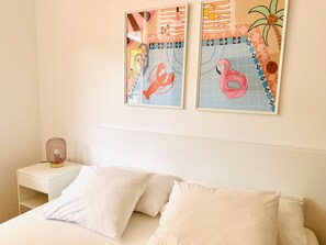 1 dormitorio y ropa de cama