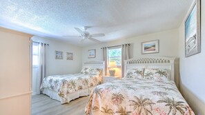 2 bedrooms, iron/ironing board, internet, bed sheets