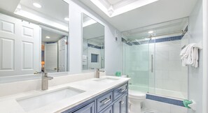 Shower, towels