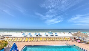 A heated pool - Ram Sea 112 is a Gold 3-bedroom 2 bath Gulf Front Condo (N. Redington Beach)