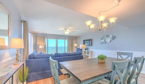 Dining - Ram Sea 201 is a Gold 2 bedroom 2 bath Gulf Front Corner Condo (N. Redington Beach)