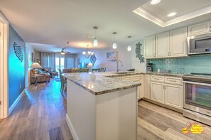 Fridge, microwave, coffee/tea maker, toaster