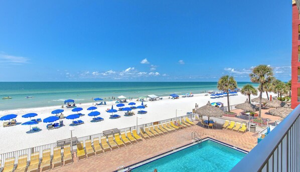 A heated pool - Ram Sea 212 is a Silver Tier 3-bedroom 2 bath Gulf Front Condo (N. Redington Beach)