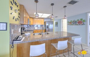 Fridge, microwave, coffee/tea maker, toaster