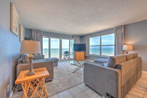 TV - Ram Sea 409 is a Silver Tier 2-bedroom 2 bath Gulf Front Corner Condo (N. Redington Beach)