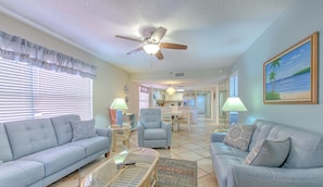 TV - Ram Sea 414 is a Silver Tier 3-bedroom 2 bath Gulf Front Corner Condo (N. Redington Beach)
