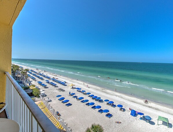 On the beach - Ram Sea 502 is a Gold Tier 1 - bedroom 1 bath Gulf Front Condo on Top Floor (N. Redington Beach)