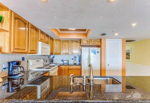 Fridge, microwave, coffee/tea maker, toaster - Ram Sea 506 is a Gold Tier 2 bedroom 2 bath Gulf Front Condo (N. Redington Beach)