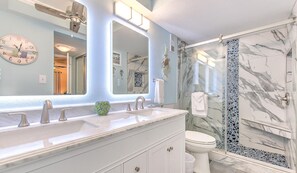 Shower, towels
