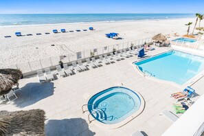 A heated pool - Sand Dollar 208: 3  BR, 2  BA Condominium in Indian Shores, Sleeps 8 (Indian Shores)