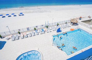 A heated pool - Sand Dollar 309 is a Silver Tier 2 - bedroom 2 bath Gulf Front Condo (Indian Shores)