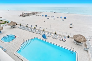 A heated pool - Sand Dollar 311 is a Silver Tier 2 - bedroom 2 bath Gulf Front Corner Condo (Indian Shores)