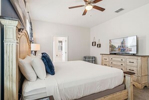Bedroom 2 with a king size bed and private bathroom