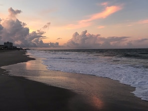 On the beach